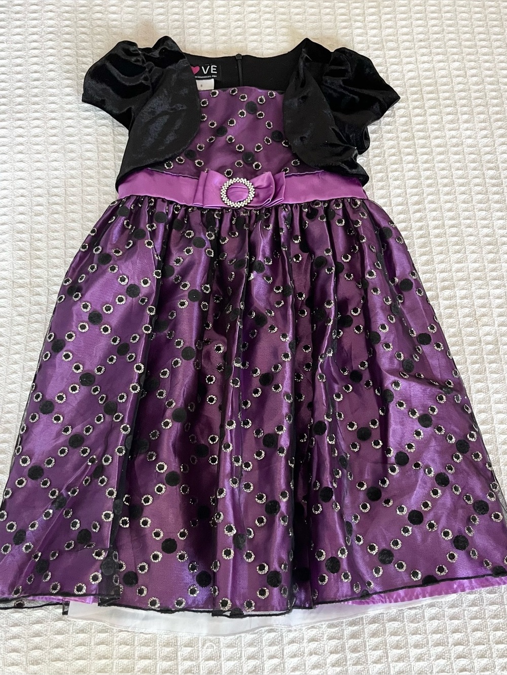Love Purple and Black Sparkle Party Dress size 5